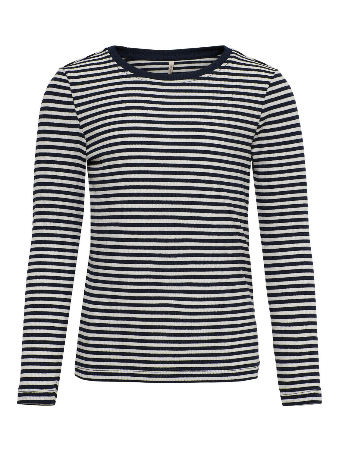 ONLY Mädchen Langarmshirt Streifen Ripp Blau Rose Hellblau
