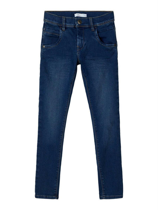 Jungen Slim Jeans schmale Beine Dunkelblau sehr weich Stretch