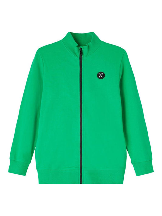 Name it Jungen Sweatjacke leicht Übergangsjacke Grün NKNFALKE