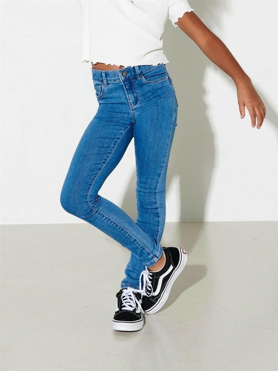 Only Mädchen Skinny Jeans hohe Taille Blau super weich Konrain Life