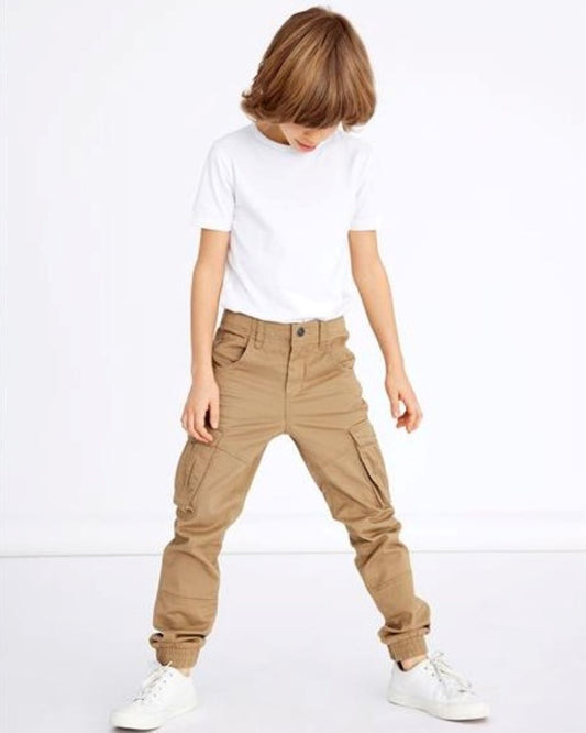 Name it Jungen Cargohose regular fit weich camel NKMRYAN