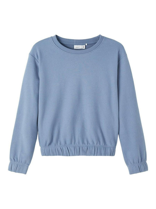 Name it Mädchen Sweatshirt Sweat leicht Teeanger edel Rose Blau Gelb