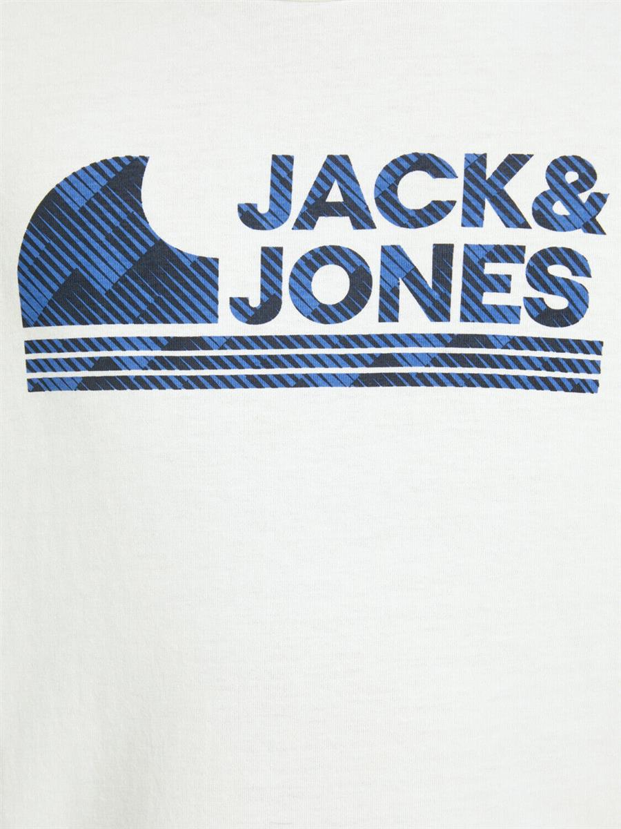 Jack & Jones Junior Jungen T-Shirt Kurzarm Geschenkidee Gelb Weiß Boy