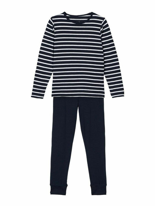 Name it Kinder Schlafanzug Blau Grau Grün hochwertig NKMNIGHTSET