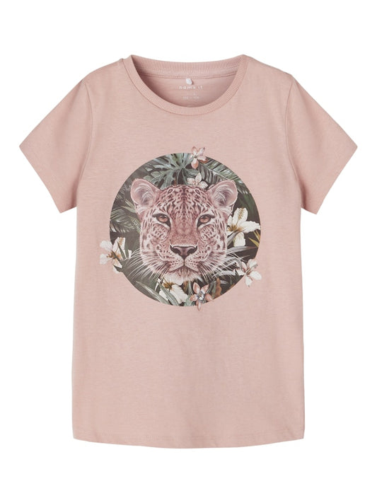 Mädchen T-Shirt Dunkelblau Rose Wollweiß edel Geschenkidee schlank