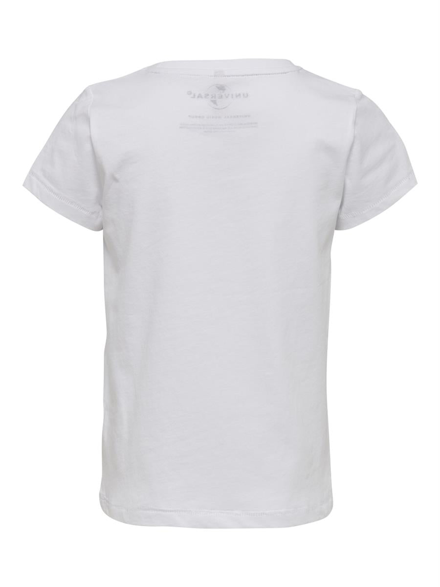 Only Mädchen T-Shirt Designer Weiß Pailletten Geschenkidee Teenie edel