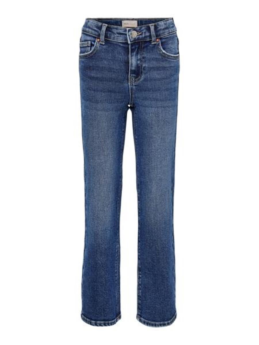 Only Mädchen Jeans Wide leg Blau Teenager leger cool weit top