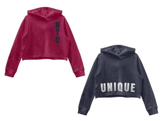 Name it Mädchen Hoodie Kapuzensweat Kapuzenpullover kurz NKFVIALA