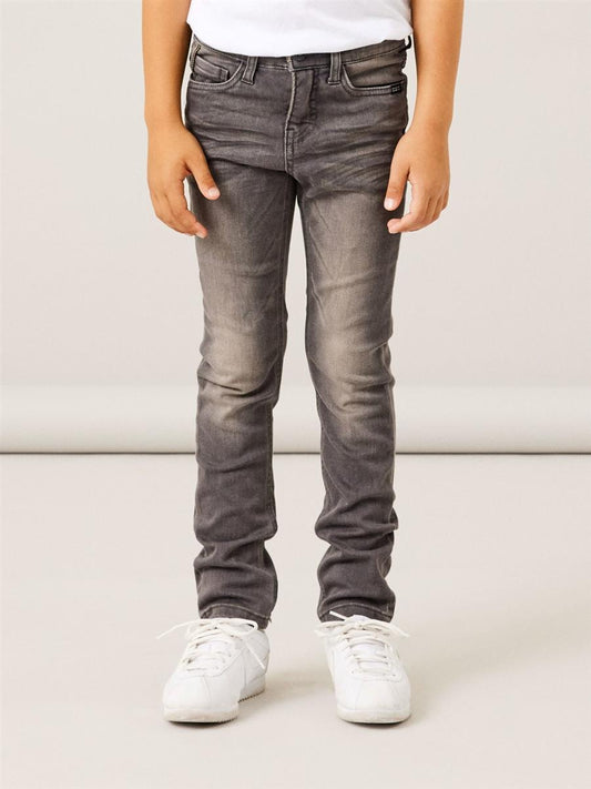 Name it Jungen Jeans Slim super weich schmal Grau x-slim cool NKMTHEO