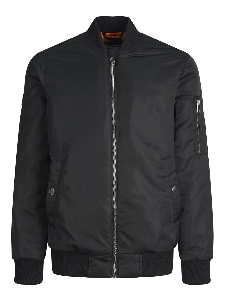 Jack & Jones Jungen Bomberjacke 12212475 Schwarz mittlere Wattierung festlich