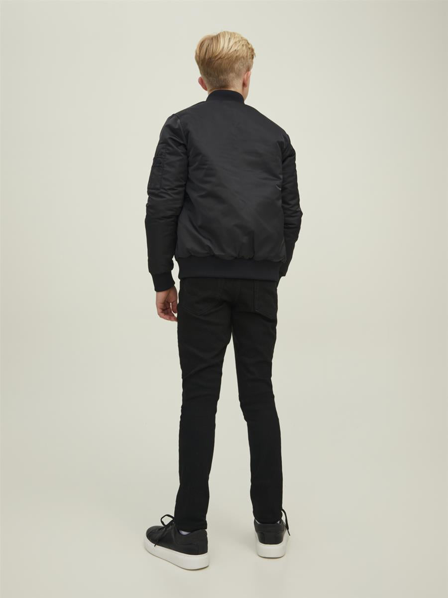 Jack & Jones Jungen Bomberjacke 12212475 Schwarz mittlere Wattierung festlich