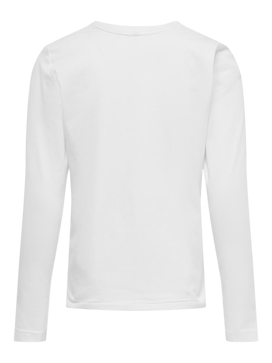 Only Mädchen Langarmshirt Pailletten Geschenkidee Weiß Lila festlich