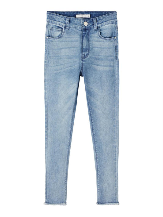 Name it Mädchen Jeans Skinny Hellblau weich schmal cool NKFPOLLY