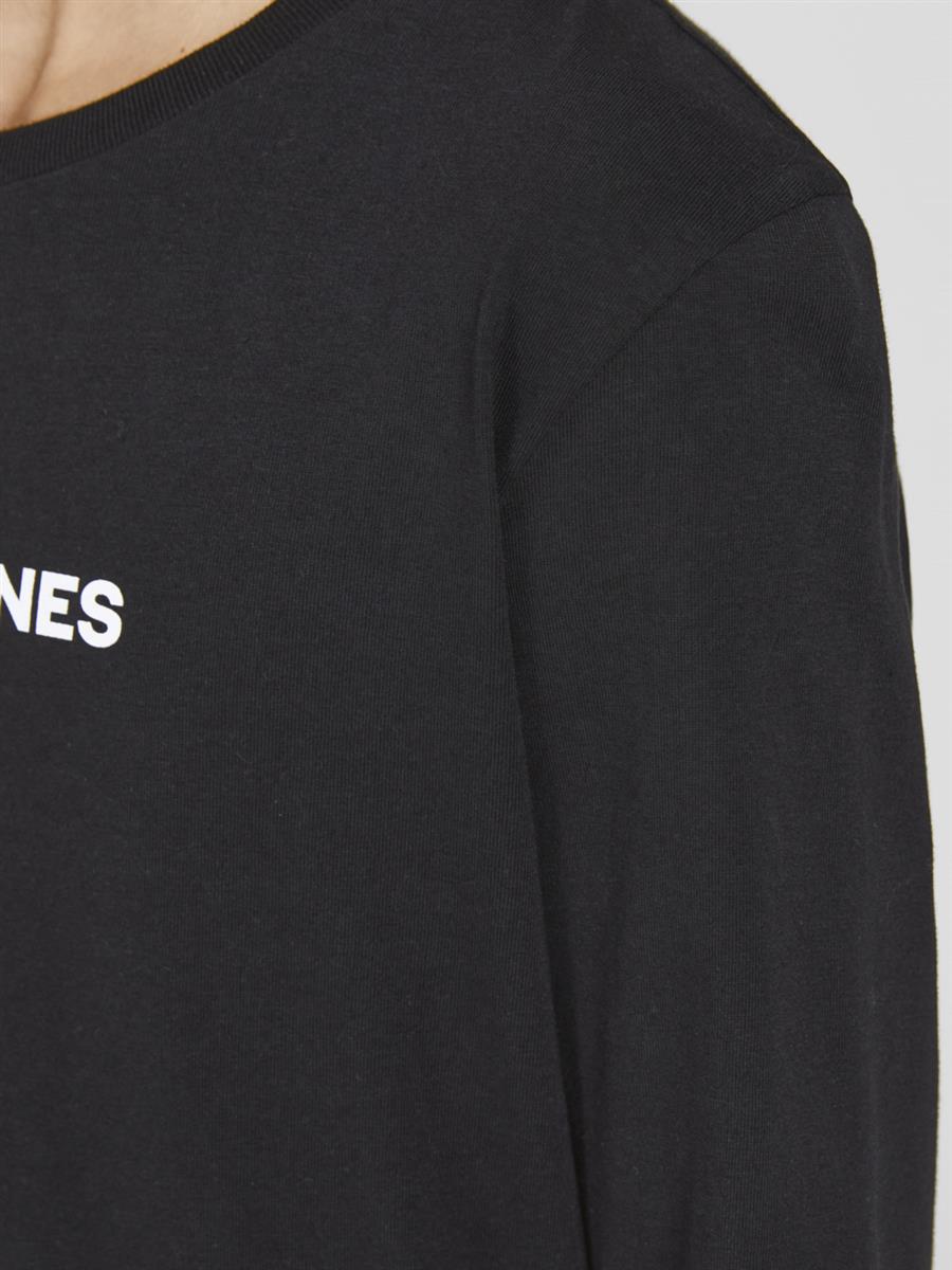 Jack & Jones Jungen Langarmshirt Schwarz Rückendruck Teenager JCOTHX