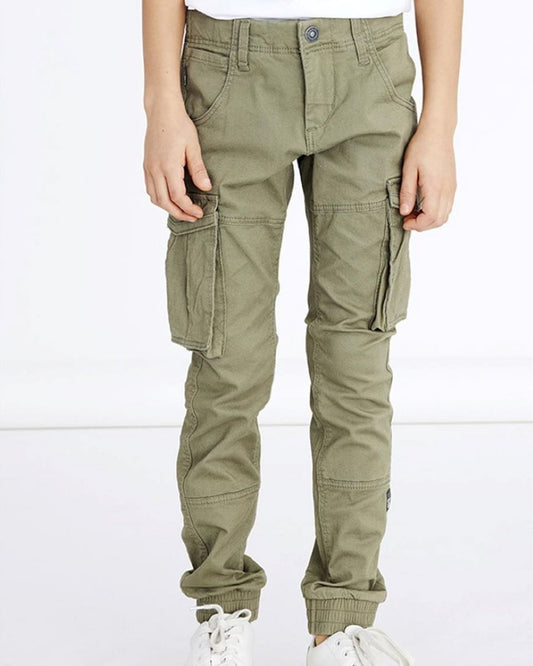 Name it Jungen Cargohose regular Helloliv Blau weich cool NKMMYRAN