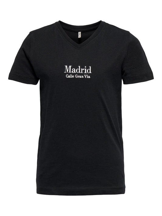 Only Mädchen T-Shirt Madrid London Paris Teenager KOGSARA