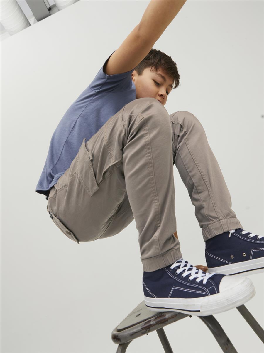 Jack & Jones Jungen Cargohose JJFLAKE Braun schlank cool Junior