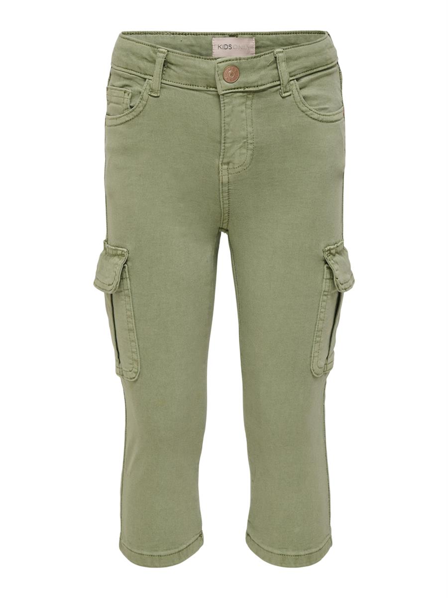 Only Mädchen Caprihose Cargo Knickers 15229840 Oliv Grün edel Teenager schlank