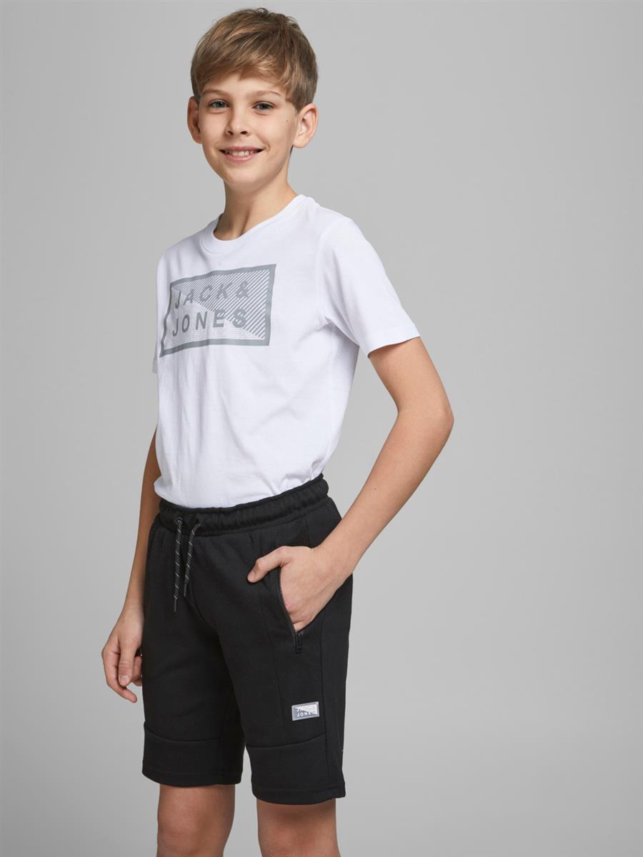 Jack & Jones Jungen Shorts Sweatshorts Schwarz Sporthose Teenager top