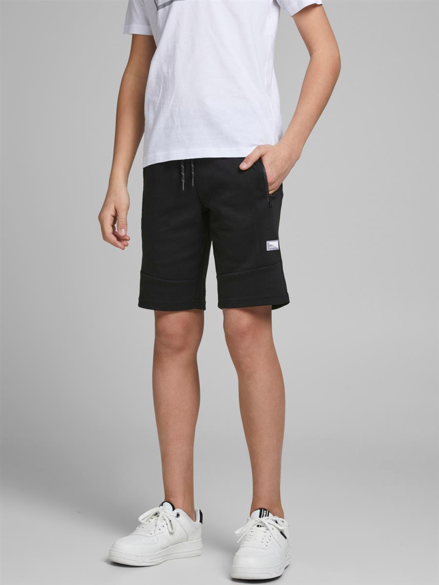 Jack & Jones Jungen Shorts Sweatshorts Schwarz Sporthose Teenager top