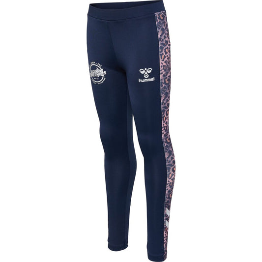 Hummel Mädchen Leggings Legging Sporthose Tights Leomuster