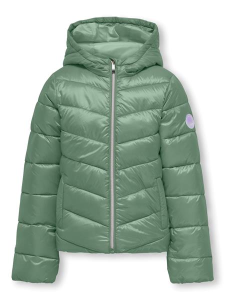 Only Mädchen Steppjacke leicht Übergangsjacke Grün Rose schlank