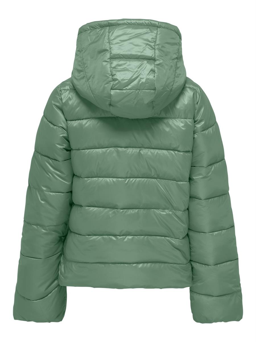 Only Mädchen Steppjacke leicht Übergangsjacke Grün Rose schlank