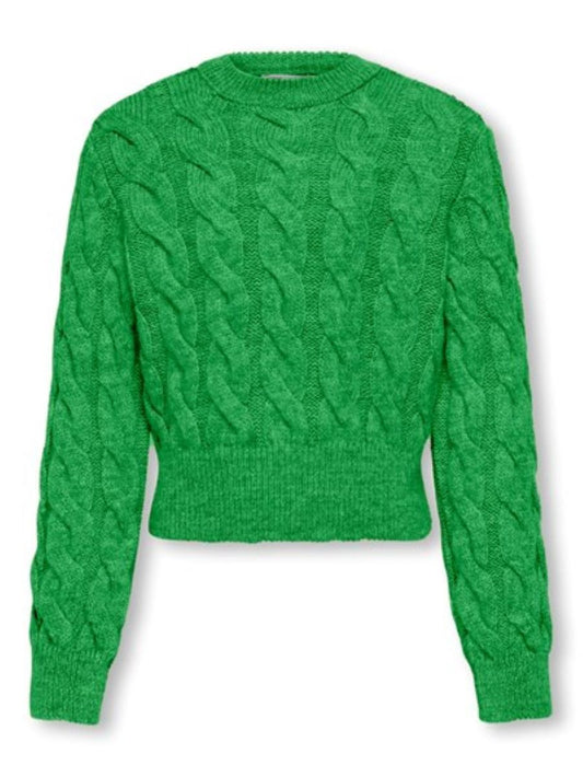 Only Mädchen Strickpulli kurz Grün edel Geschenkidee KOGCARLA