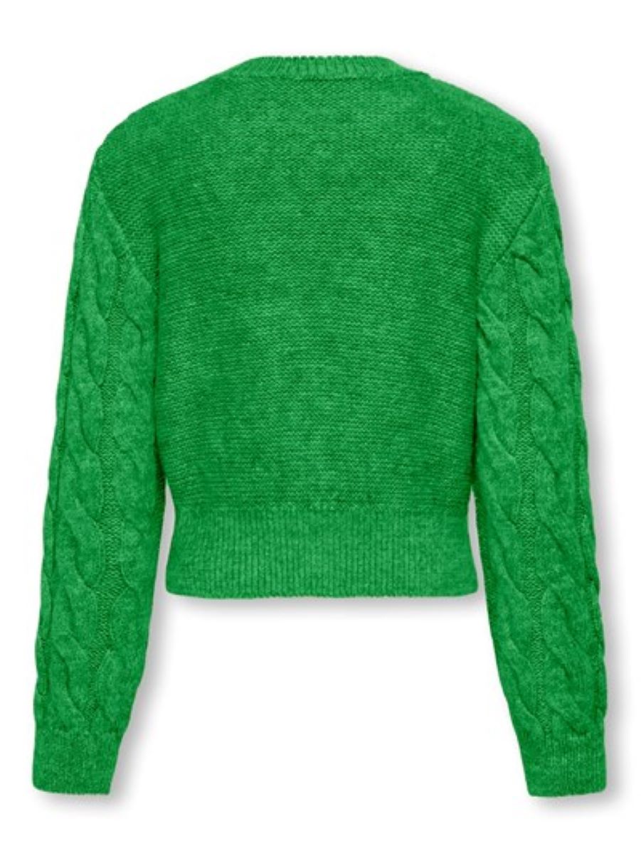 Only Mädchen Strickpulli kurz Grün edel Geschenkidee