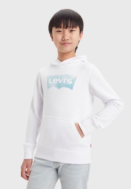 Levi's® Kids Kapuzensweatshirt Palm Batwing Fill Hoodie Weiß leicht