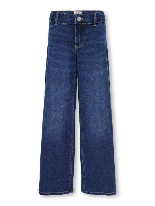 Only Mädchen Jeans Wide leg Blau Teenager edel sehr weich KOGSYLVIE