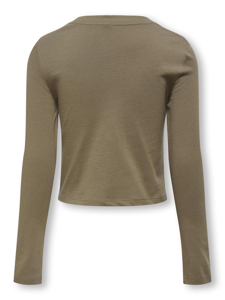 Only Mädchen Langarmshirt Braun Love KOGHALEY L/S CITY TOP