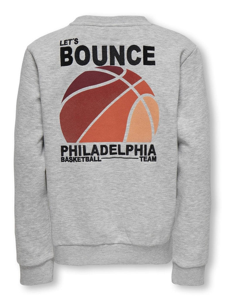 Only Jungen Sweatshirt Pulli Rückendruck Stickerei Geschenk