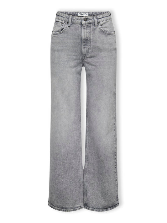 Only Mädchen Jeans Wide leg Grau Teenager weites Bein KOGJUICY