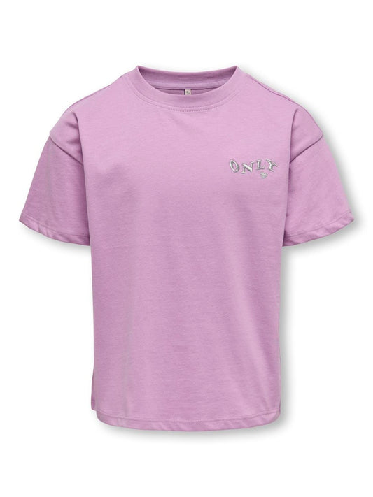 Only Mädchen T-Shirt Logo Stickerei KOGMAIKEN LIFE CROP SS ONLY