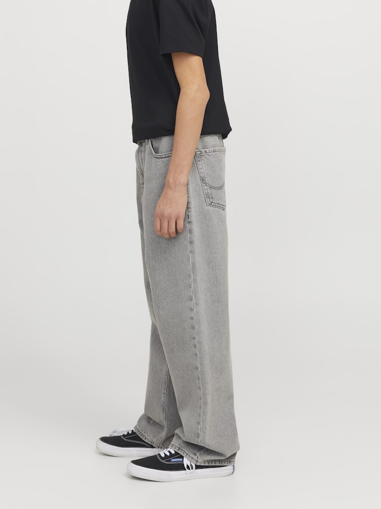 Jack & Jones Jungen Jeans Baggy Hellgrau weites Bein JJIALEX