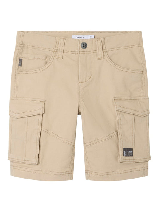 Name it Jungen Cargoshorts kurze Hose Twillshort Beige NKMRYAN