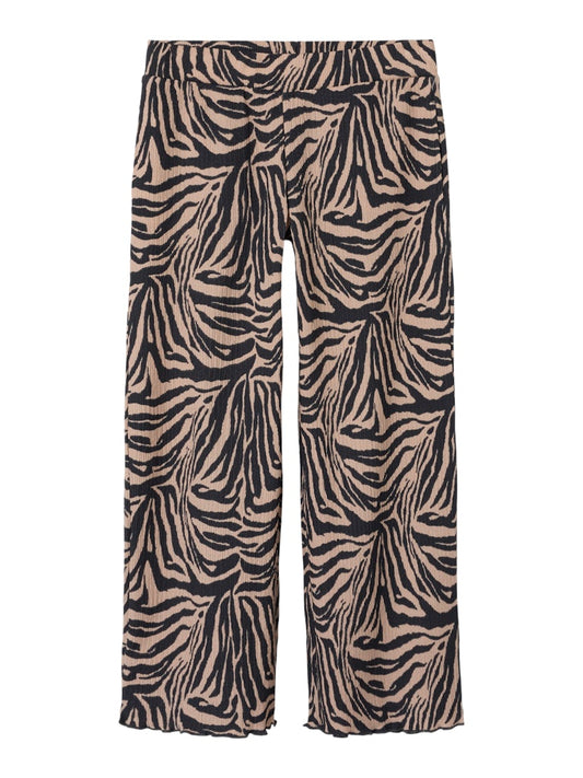Name it Mädchen Hose WIDE PANT  Zebra NKFTIPIA