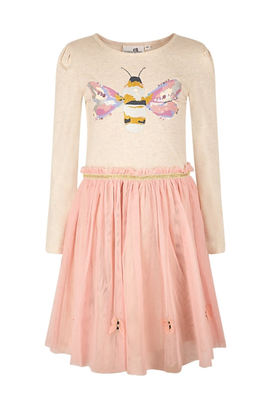 Happy Girls Mädchen Jersey Kleid langarm Schmetterling