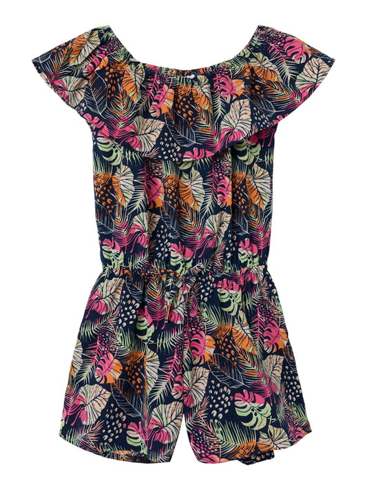 Name it Mädchen Jumpsuit Palmenblätter NKFVINAYA