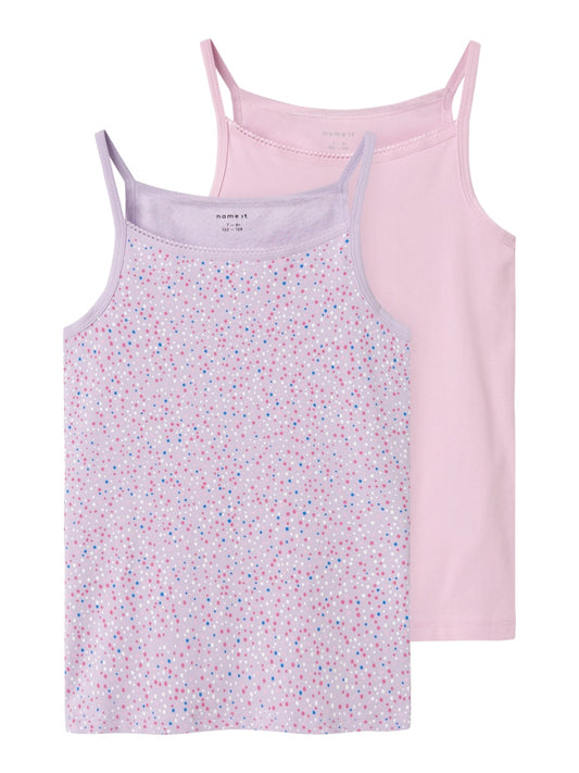 Name it Mädchen Unterhemd Unterhemden Doppelpack Lilac NKFSTRAP