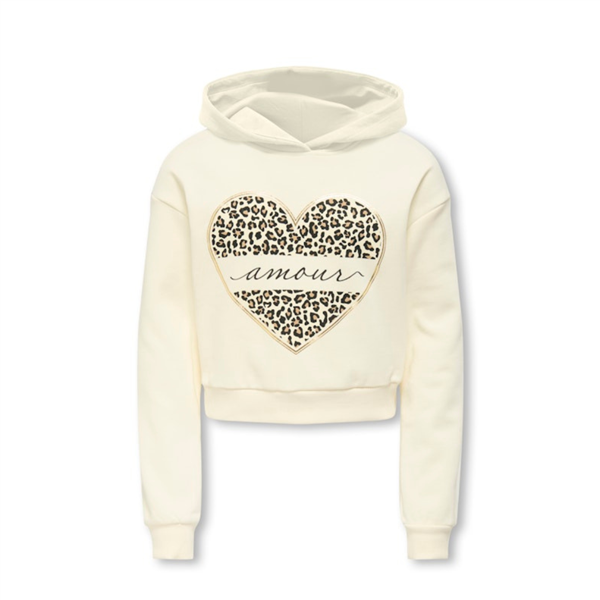 Only Mädchen Hoodie Sweatshirt kurz Amore Leo