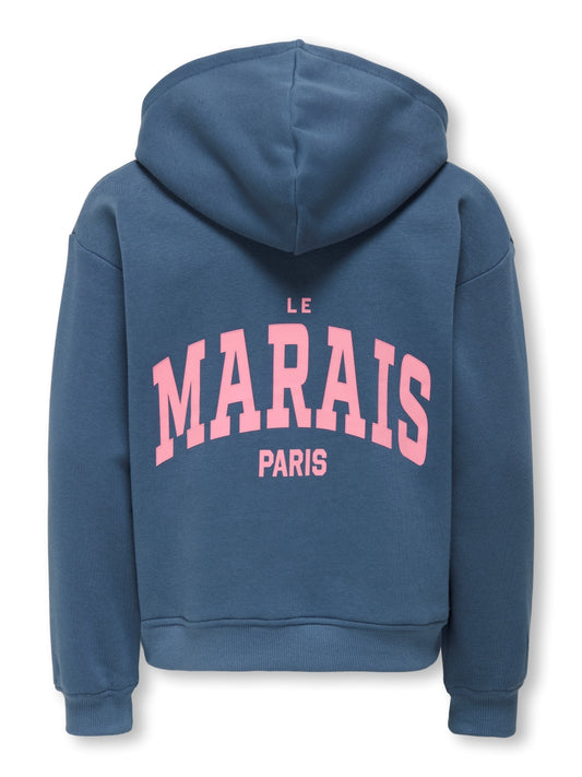 Only Mädchen Sweatjacke Hoodie KOGMARISA Rückendruck