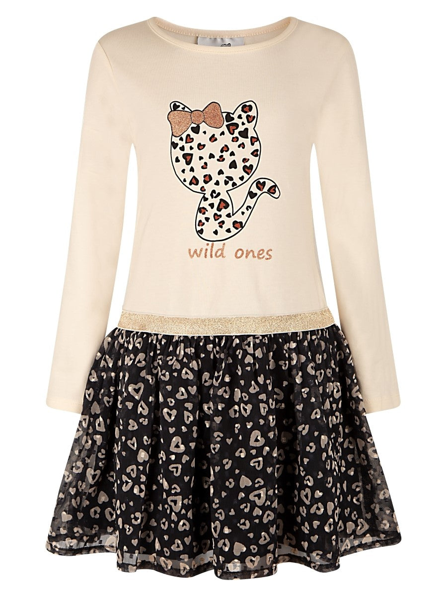 Happy Girls Mädchen Jerseykleid 953165 Katze