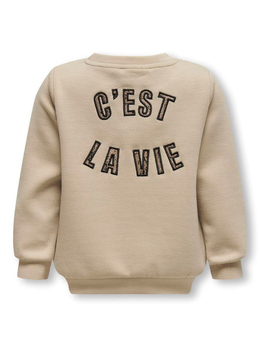 Only Mädchen Sweatshirt Rückenapplikation KMGMAYRA