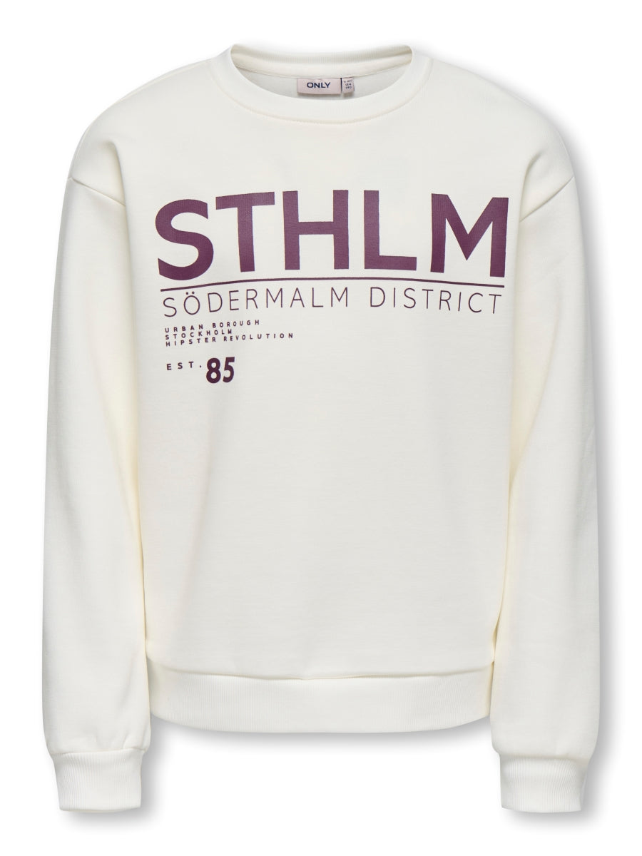 Only Mädchen Sweatshirt weit KOGZENJA