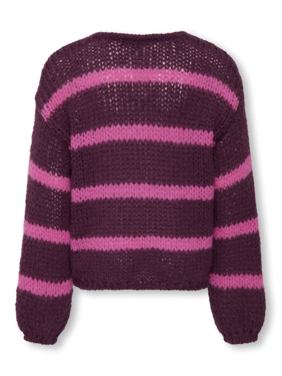 Only Mädchen Strickpulli KOGNORDIC Streifen