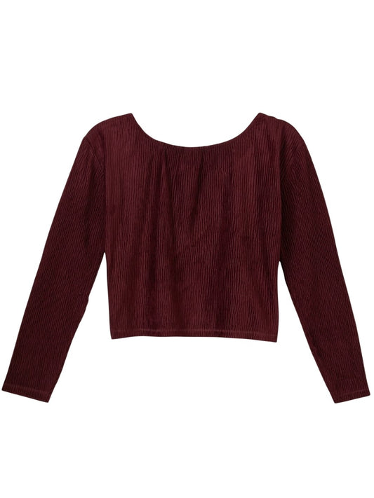 s.Oliver Mädchen Samtshirt plissiert 2170388