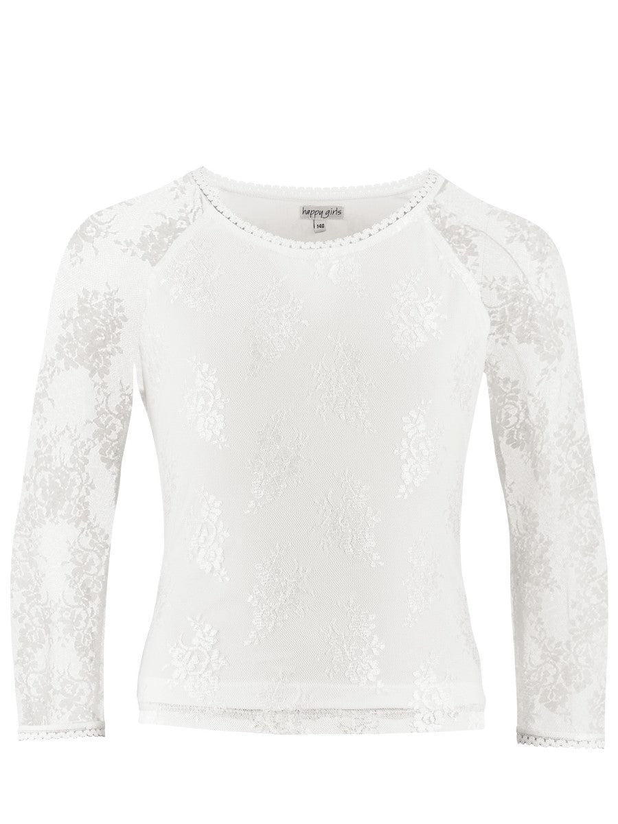 Happy Girls Mädchen Spitzenshirt langarm 354200