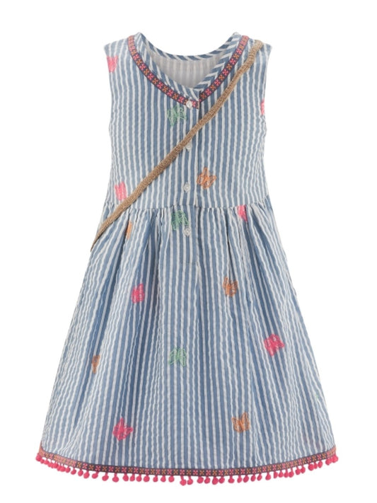 Happy Girls Mädchen Sommerkleid Schmetterling Tasche 961358